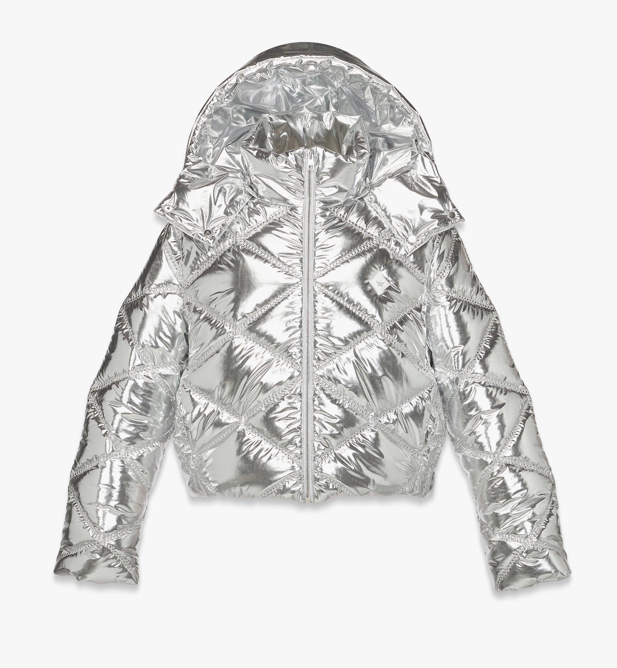 Après-Ski Quilted Puffer Jacket in Metallic Polyester 1